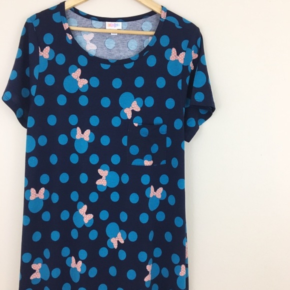 LuLaRoe Dresses & Skirts - LuLaRoe | Blue Minnie Mouse Polka Dot Carly Dress